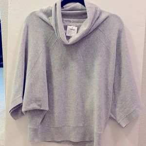 NEW Club Monaco Recycled Cashmere Dolman Sweater Gray $229 ~ Small